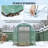 Walk-in Tunnel Greenhouse with 2 Support Rods