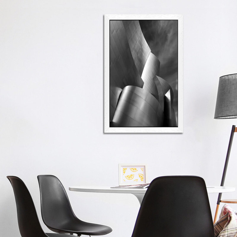 Architectural Art - Print on Canvas, 152.5 cm H x 101.5 cm W, White Framed