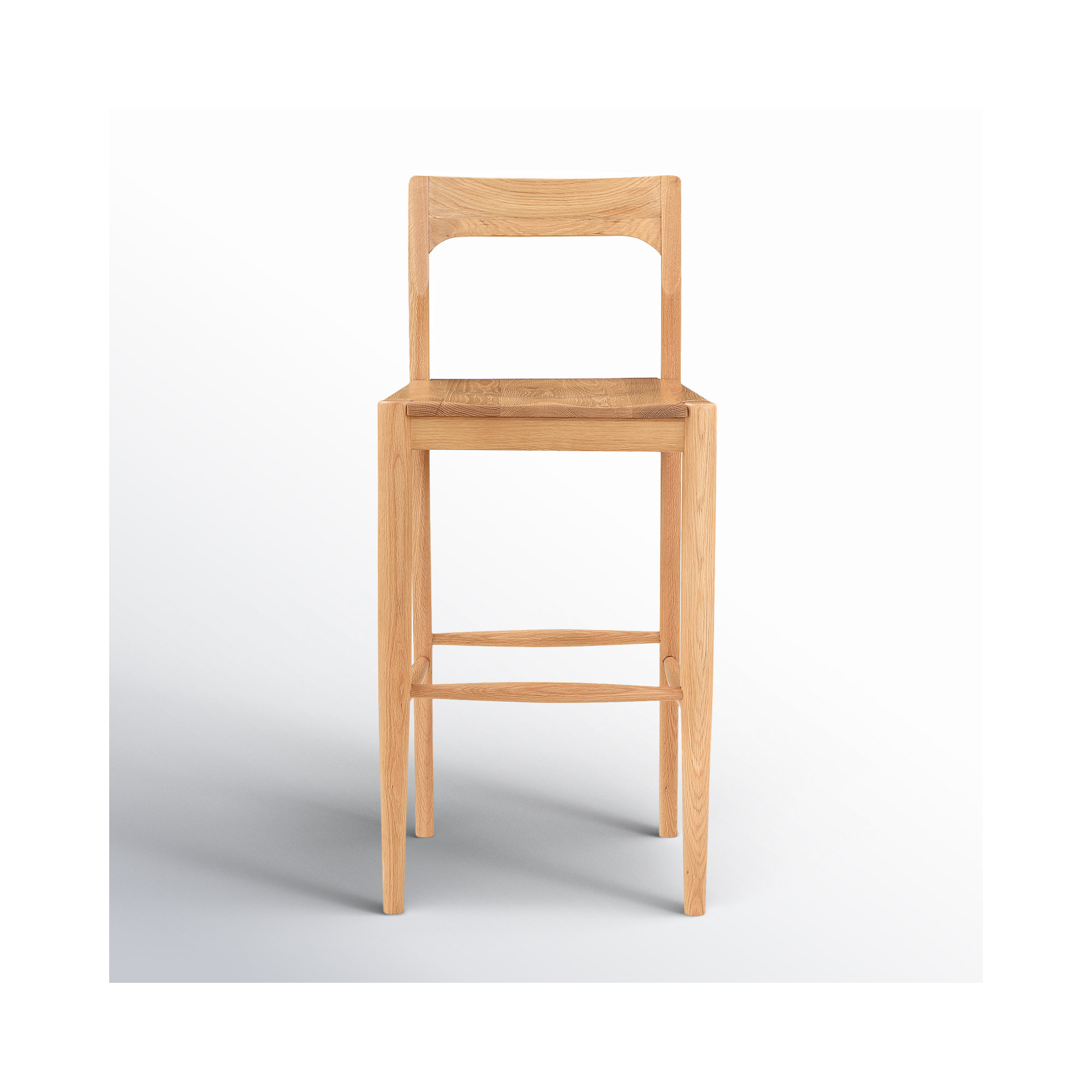 Krieger Bar and Counter Stool, Natural, Bar Stool (30" Seat Height)