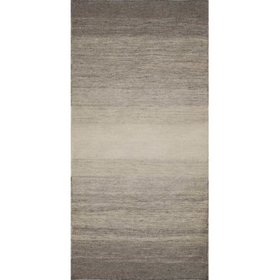 Textures Wool Striped Area Rug in Beige