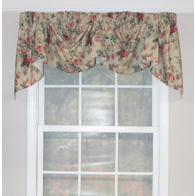 Damask Cotton Tailored Window Valance