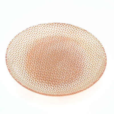 Ensemble de 4 assiettes à salade en verre doré Ocer