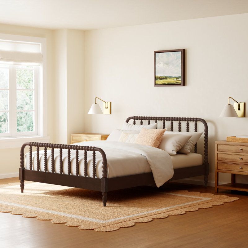 Benbrook Wood Spindle Bed, Antique Coffee, Queen