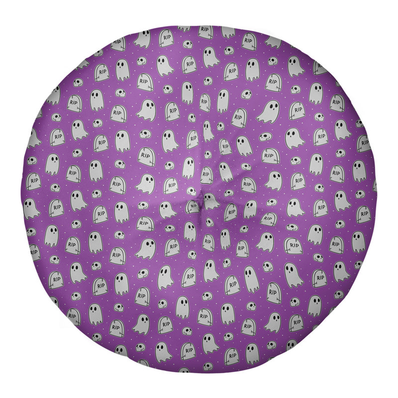 Coussin de sol rond Katelyn Elizabeth, 26 po x 26 po, Mauve