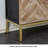 Rustic Wood & Metal TV Stand