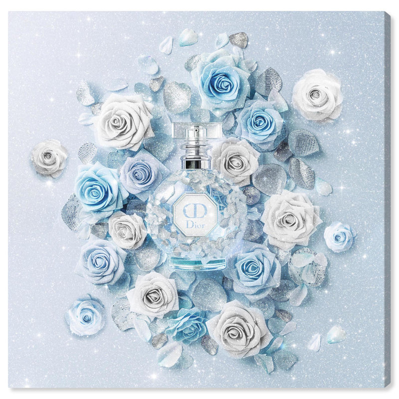 «Sparkling Floral Perfume II» par Art Remedy, H 12 po x l 12 po, Toile tendue, Toile tendue