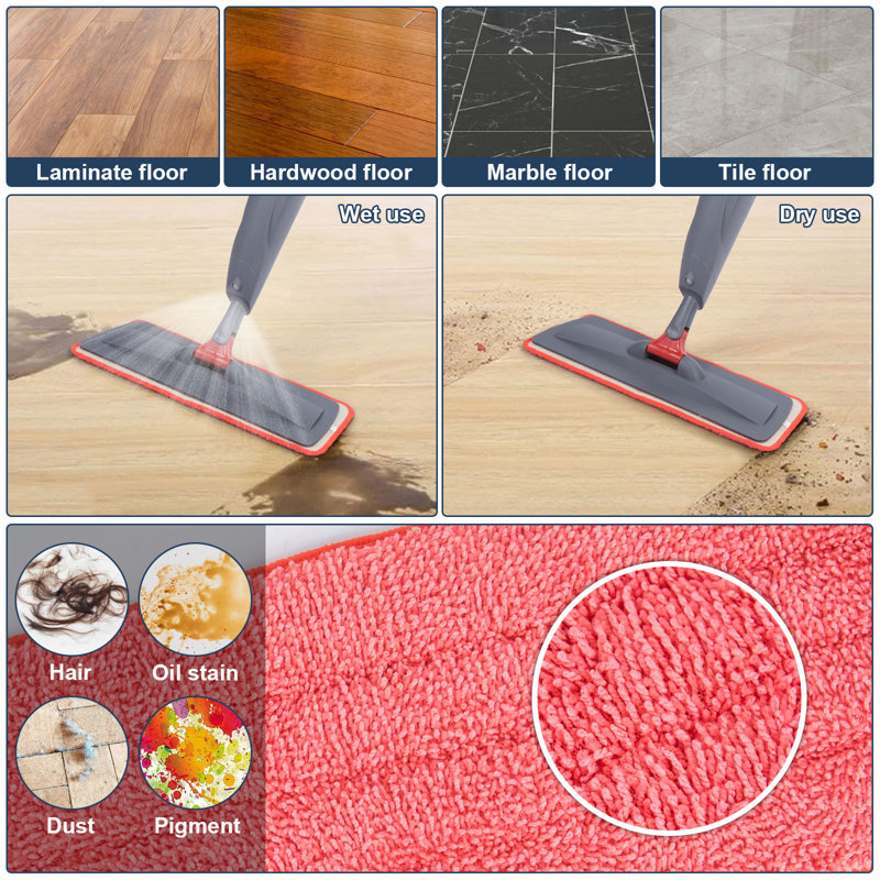 Balai à franges en microfibre 360 degrés