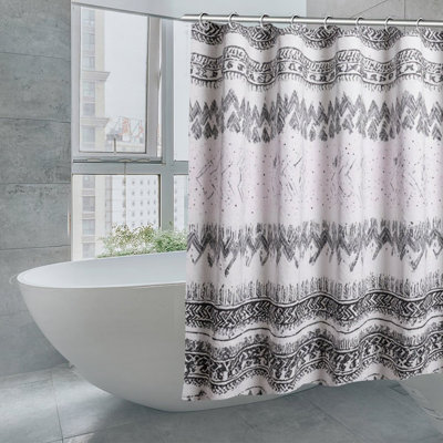 Rideaux de douche Tribal Block Print, 71 × 71