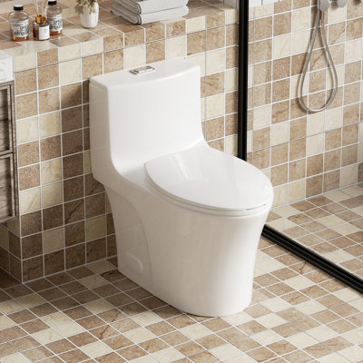 Elara Modern Soft-Close Toilet Seat Cover with Antimicrobial Finish (Seat Cover Only)