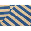 Tapis géométrique bleu / beige en laine noué à la main à motif géométrique 4 pi 1 po x 6 pi 1 po Cogdill