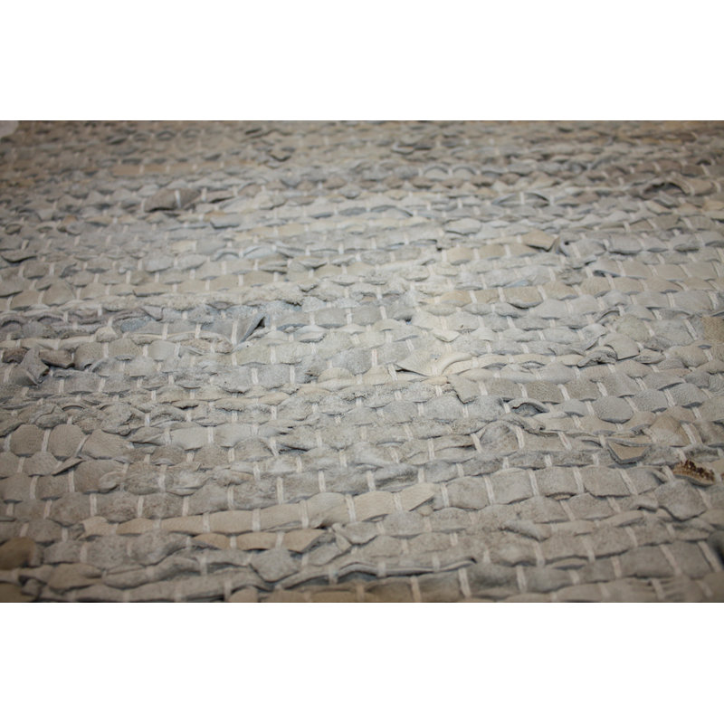 Gammill Solid Colour Leather Hand Woven Area Rug, Rectangle 140 x 200cm