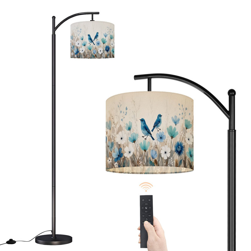 Lampe sur pied Arc avec abat-jour réglable