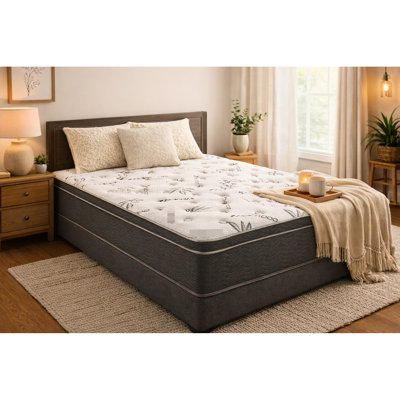 10 - Inch Full Mattress, Cover, Better Sleep Quality, Perimeter Wrapped Coils, Noise And Movement Reduction 10" Mattress With Cover For Enhanced Airflow Coils Adjustable Use Body Isolation, 60 Pound