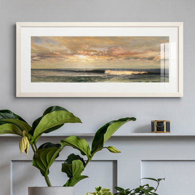 Peinture sur papier encadrée
