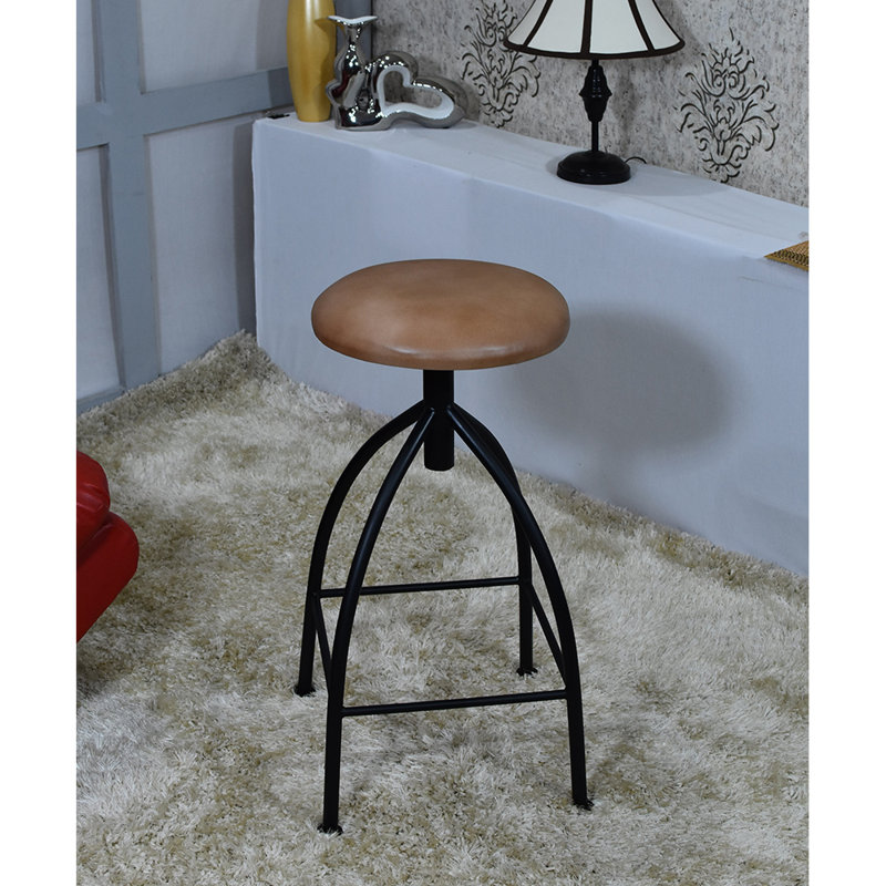 Jadwin Upholstered Counter Stool with Metal Frame