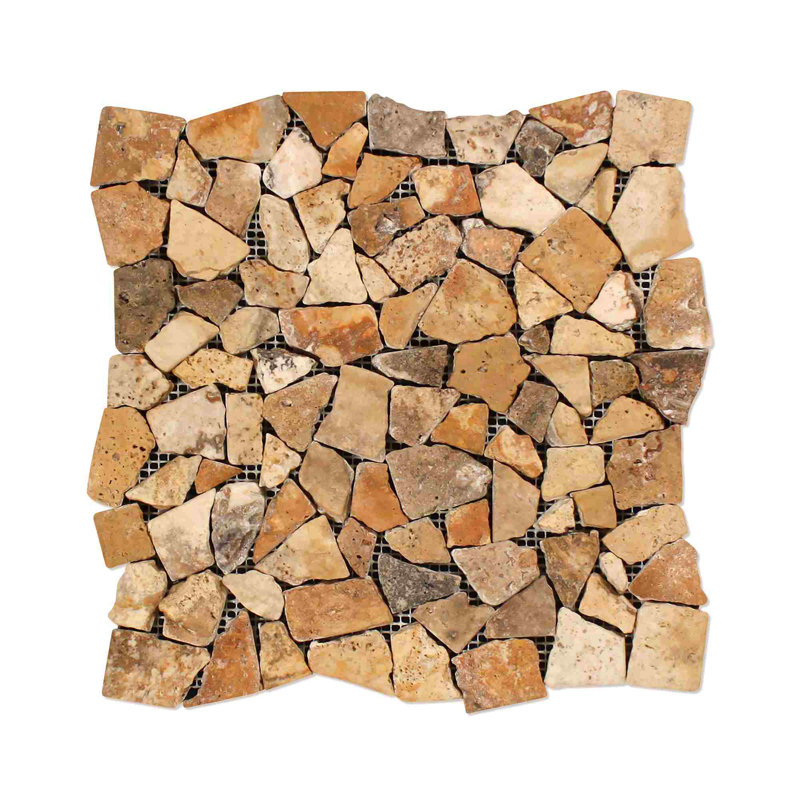 Carrelage mosaïque Scabos Travertine