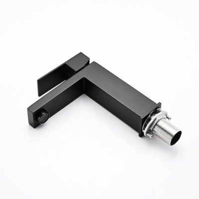 Bathroom Faucet Single Hole, Stainless Steel, Matte Black, To Water Spots With Drain Assembly For Remodel Project 3 Steel Faucet, 1 Hole Installation Improvement