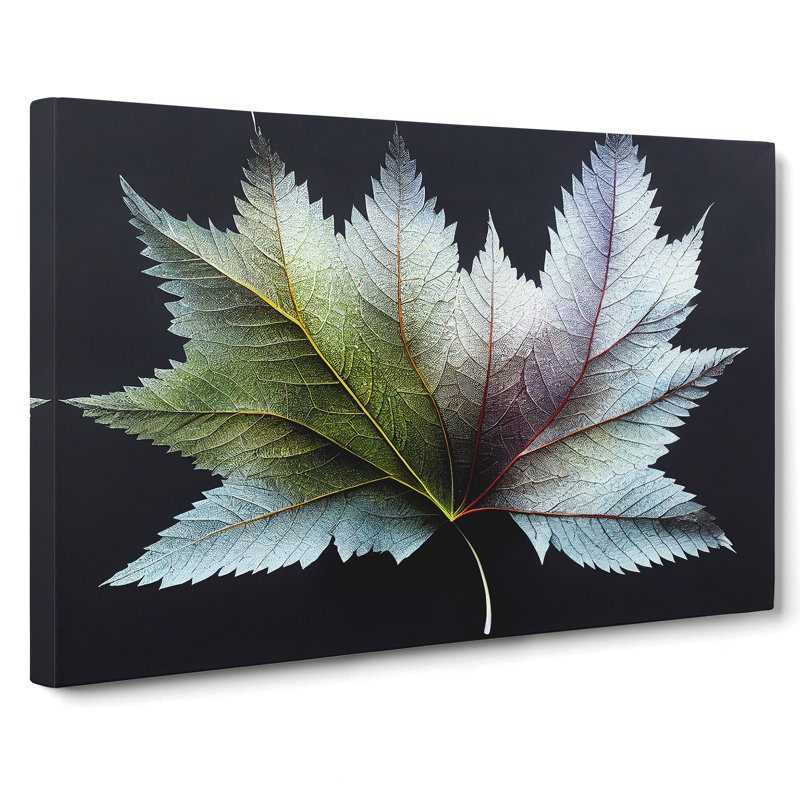 Royal Leaf - Wrapped Canvas, 35cm H x 50cm W x 3cm D