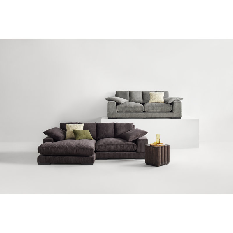 Anella Polyester Throw Square Pillow Cover, H 20 po x l 20 po, Beige, Polyester/ bourre en polyester