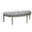Banc de lit semi-circulaire à bout capitonné