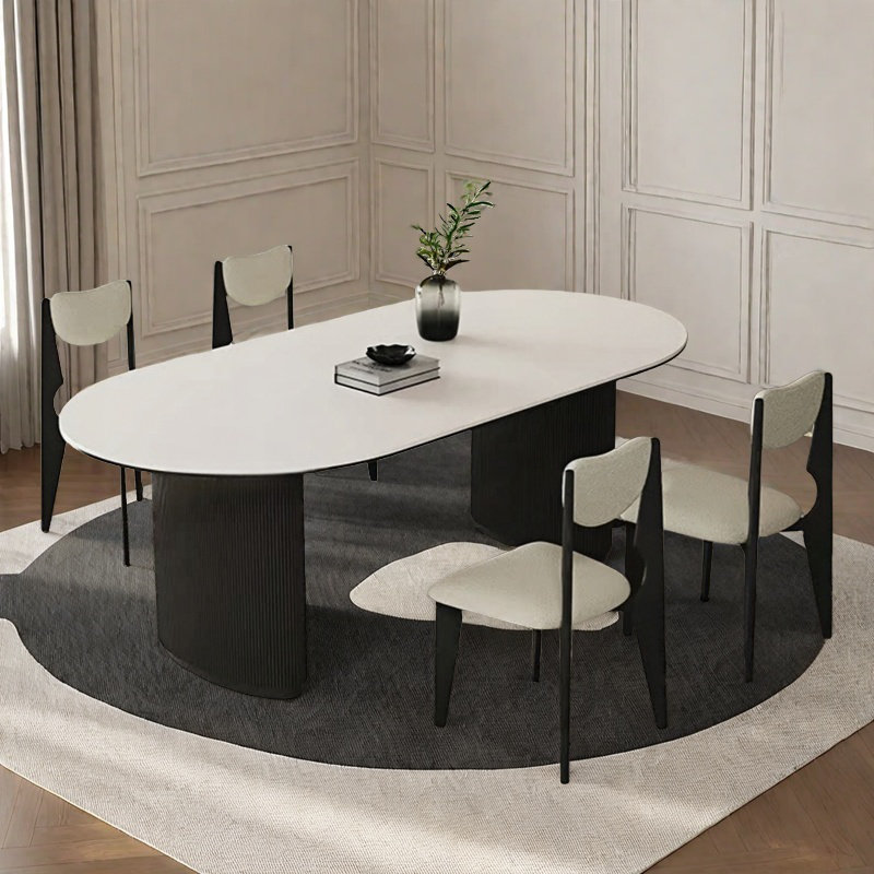 Petite table et chaise de salle à manger à vent crème, H 29,5 po x L 62,9 po x l 31,4 po