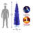 Blue Tinsel Tree with Clear Lights-1150307449