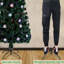 Sapin de Noël vert floqué / givré-1574407696