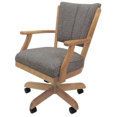 Chaise pivotante en bois avec accoudoirs Gravois