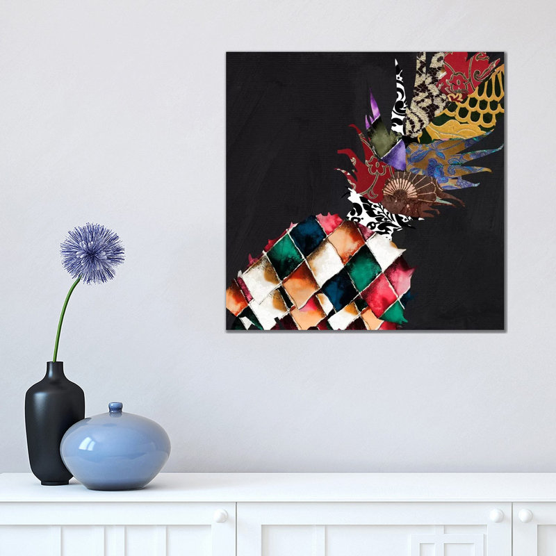 Pineapple Brocade II by Color Bakery - Wrapped Canvas Print, 45.72 cm H x 45.72 cm W x 1.91 cm D