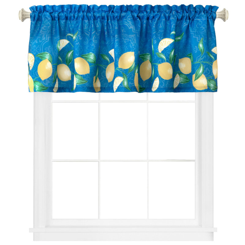 Mediterranean Zest Kitchen Window Valance