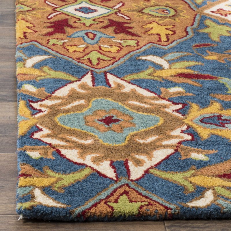 Cranmore Hand Tufted Wool Southwestern Rug, Square 8'