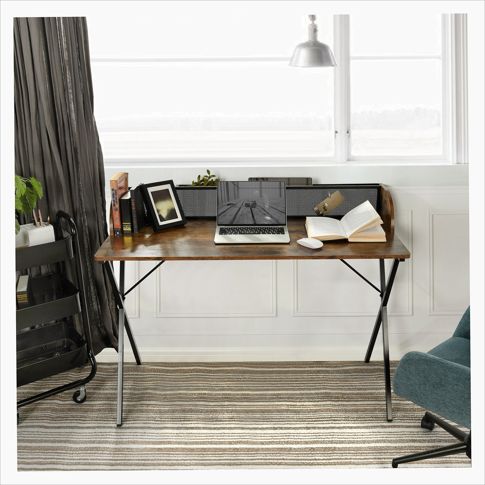 Rectangular Computer Desk Design 17 Stories Rectangular Computer Desk, Writing Desk - full black | Wayfair