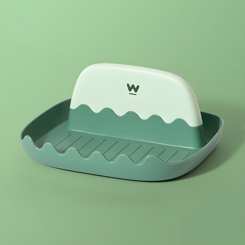 Repose-cuillère en plastique, Vert