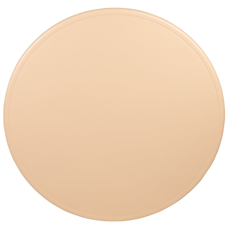 Ensemble de table d'activités ronde en plastique Goddard de 45 pouces, réglable en hauteur, avec 4 chaises, Naturel
