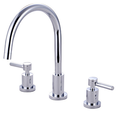 South Beach Double Handle Widespread Kitchen Faucet