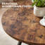 Round Dining Table Farmhouse Kitchen Table,Space Saving Dinner Table For Kitchen & Dining Room-884545936-879752665