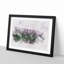 Fog Over Forest In Italy Watercolour - Single Picture Frame Print on MDF-56853812-56853811