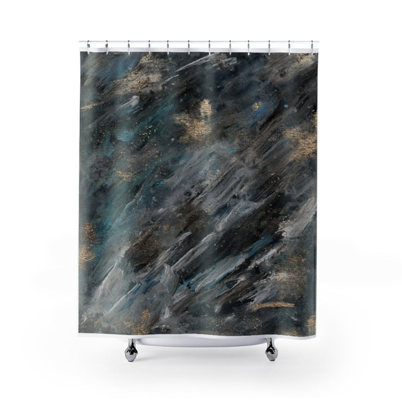 Rideau de douche simple abstrait