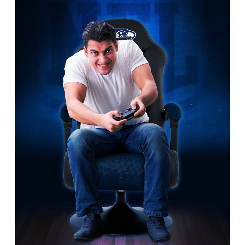 Seattle Seahawks Blue Ergonomic Gaming Chair with Bluetooth