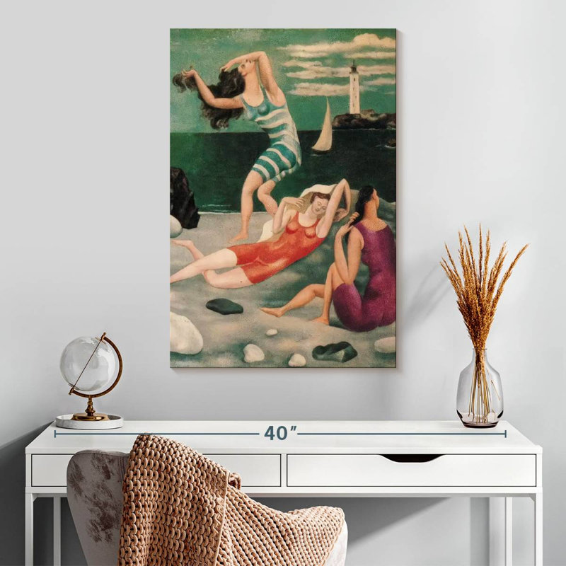Gillard, Les Baigneurs, 1800, H 30 po x l 20 po
