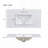 36" Bathroom Vanity with Ceramic Sink,Adjustable Shelves-1274180733