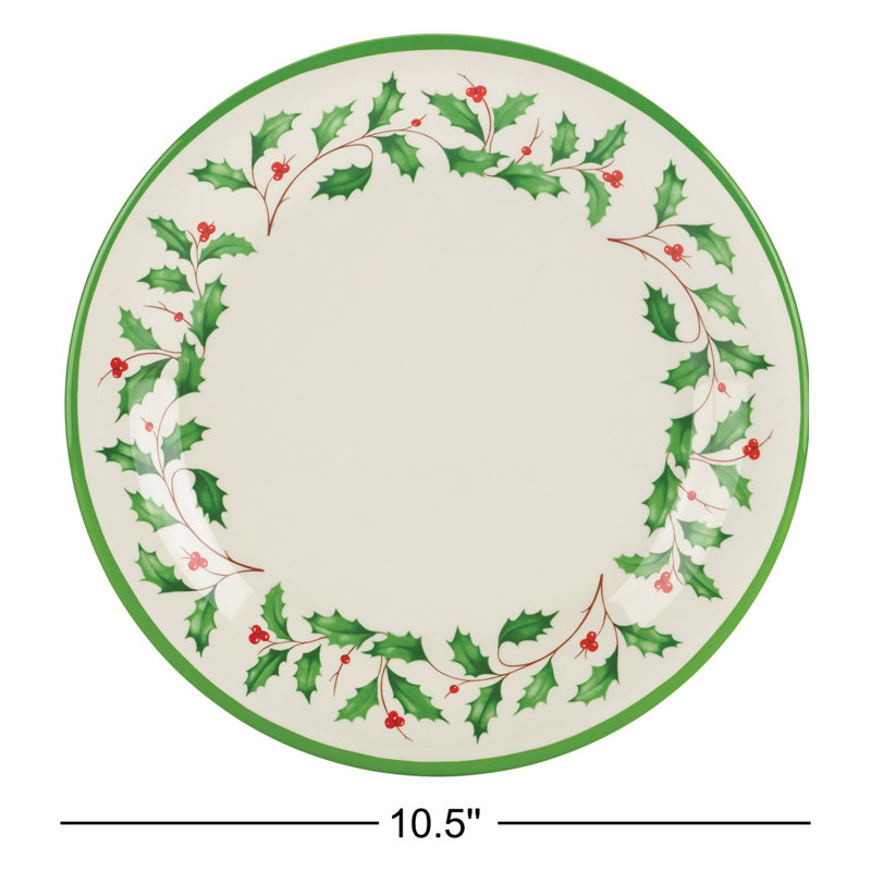 Lenox Holiday Melamine 10.5" Dinner Plate