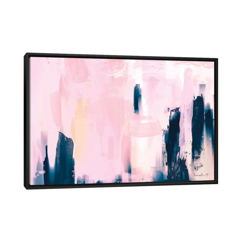 «Pink Navy», reproduction d'impression sur toile, H 18 po x l 26 po, Toile encadrée, Noir