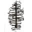 Lustre géométrique 9 lumières façon bougie
