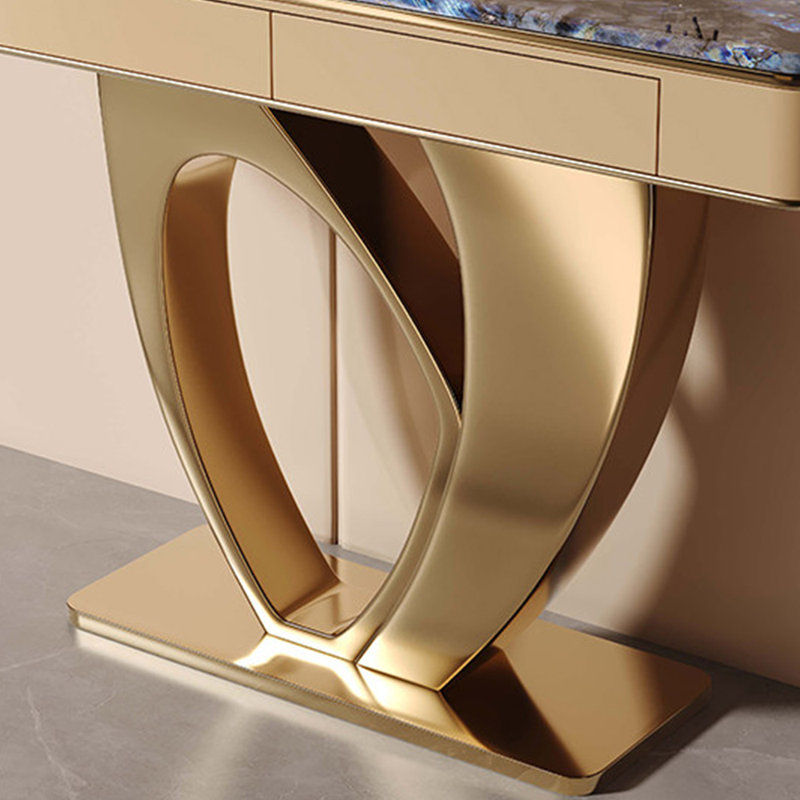 Console moderne et simple haut de gamme, 33,5 po H x 47,2 po l x 13,8 po P, Doré