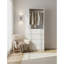 Garde-robe en bois blanc avec quatre tiroirs 32 po Prosper