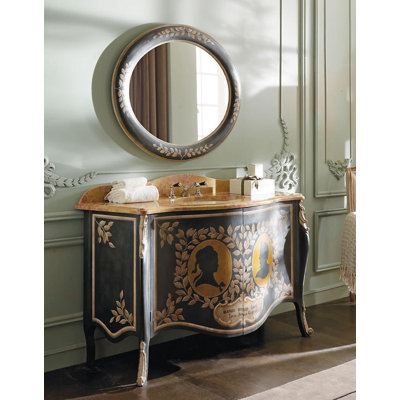 Handpainted 53" Single Bathroom Vanity Base Only