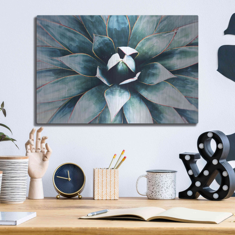 Luxe Tropical Art «Tropical Star» par Irena Orlov, Met «Tropical Star» par Irena Orlov, H 12 po x l 16 po