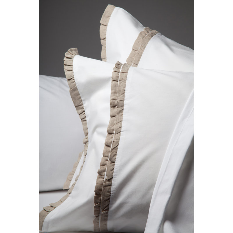 Delia Percale Pillow Case, King, Blue