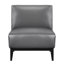 Fauteuil d'appoint contemporain en cuir 100%, largeur de siège de 28 po, produit 32,5 po de hauteur, pantoufle confortable en cuir massif à pieds en bois massif, mousse à haute densité, profondeur de 28,5 po, capacité de 300 lb